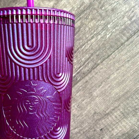 Starbucks Accessories - NWT Starbucks Deep Wine Purple Matellic Venti Scales Limited Edition